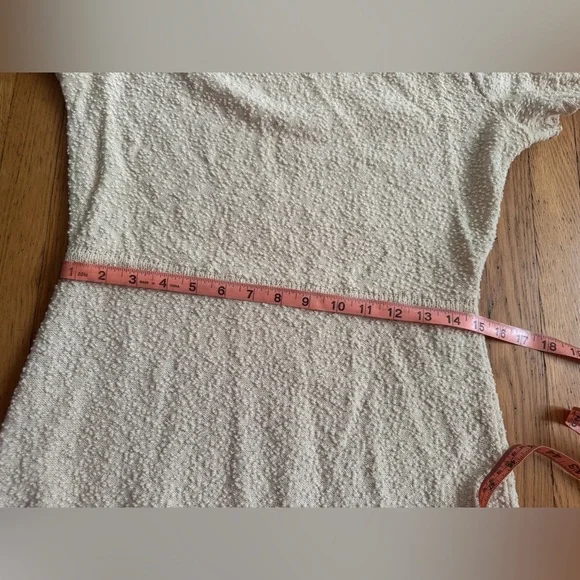 50s Vintage Cream Boucle Knit Wool Wiggle Dress - Picture 6 of 10